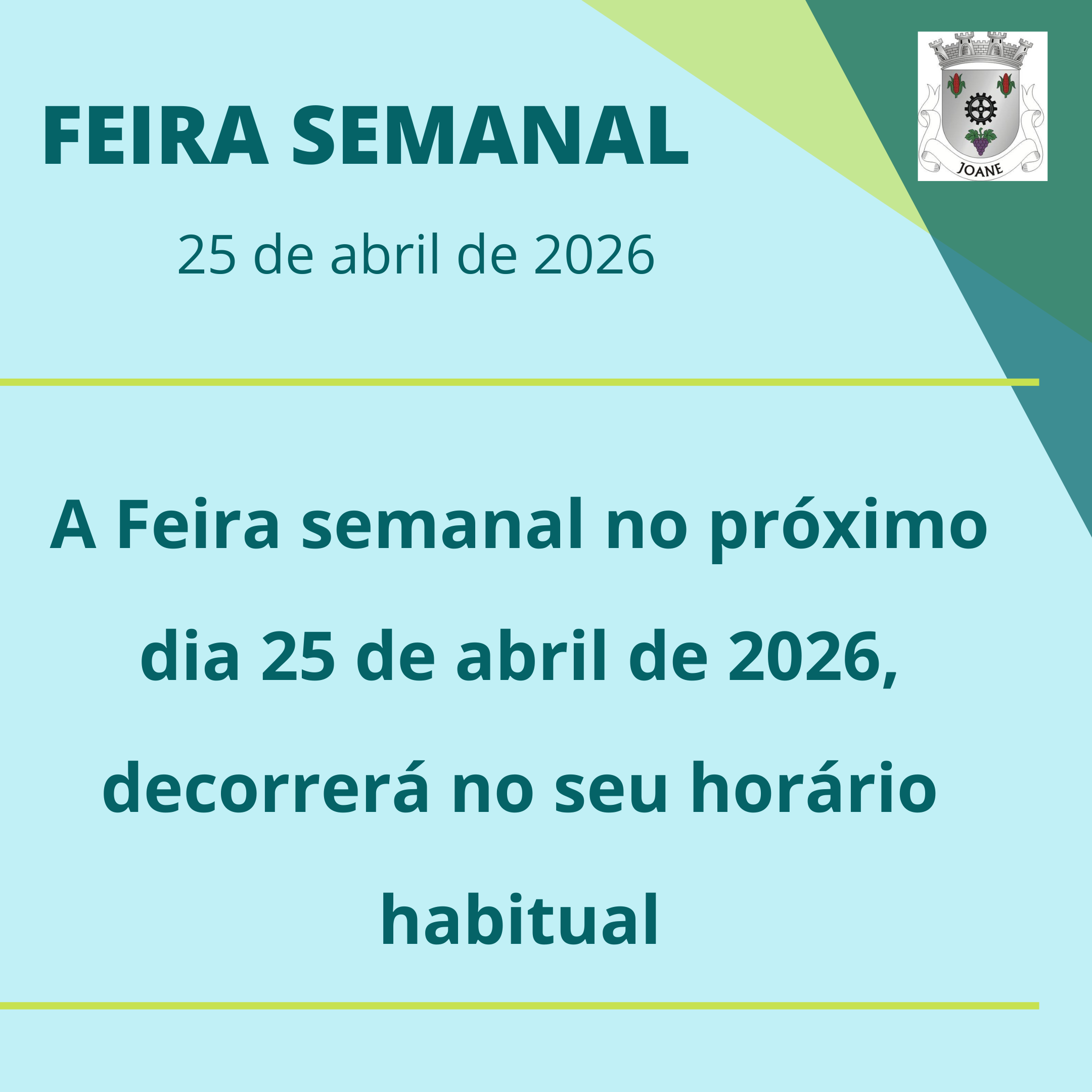 Leia mais sobre Feira semanal